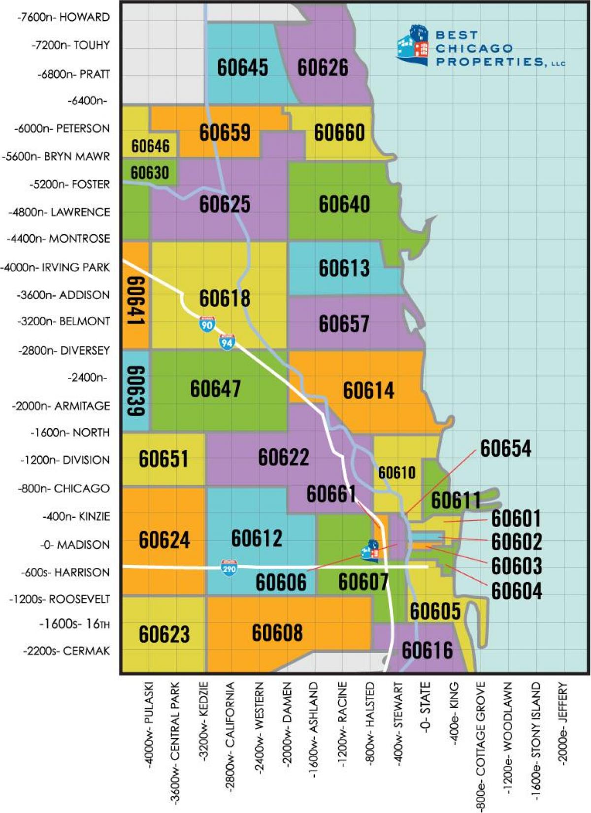 Chicago, Illinois Posta Kodu – Kodları
